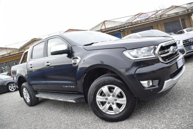 FORD Ranger 4x4 PICK UP DOPPIA CABINA - GANCIO TRAINO - 2.0 TDCI 170CV - 6m - LIMITED FULL - NAVI - PELLE - ADAS - SENSORI - CRUISE - BT - RETROCAMERA - Foto 4