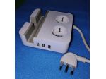 Multipresa da Scrivania BTicino S3712 - 3 USB + 2 Schuko con supporti Smartphone