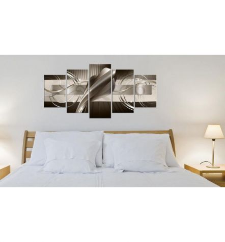 Quadro Di Design Beige 100x50 E 200x100 ARREDALACASA - Foto 2