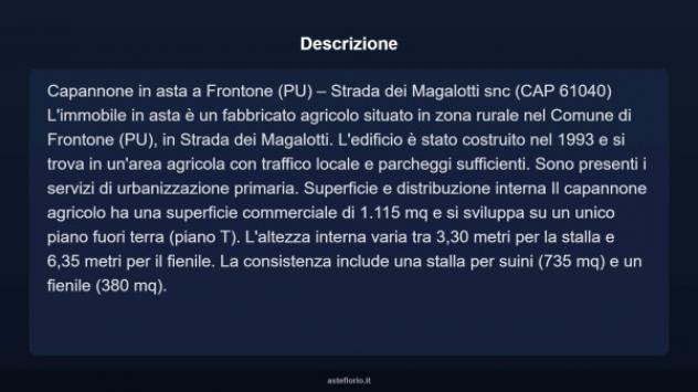 Immobile in asta di 1115 m² in vendita a Frontone - Foto 3