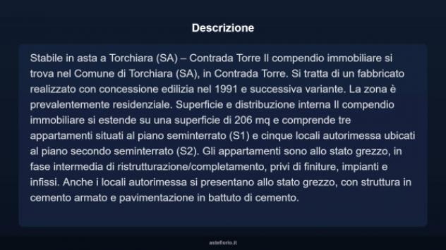Immobile in asta di 206 m² in vendita a Torchiara - Foto 4