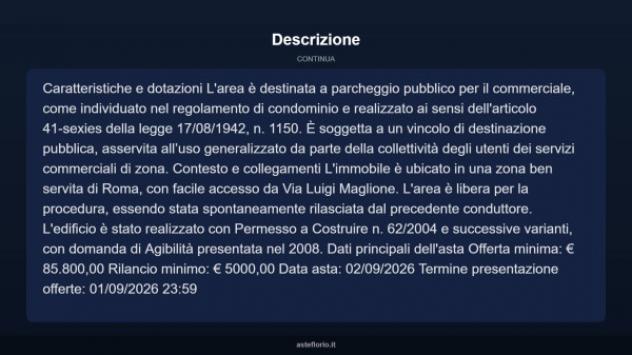 Immobile in asta di 29 m² in vendita a Roma - Foto 5