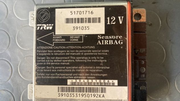 Centralina airbag Fiat Grande Punto del 2007 (51701716) - Foto 2