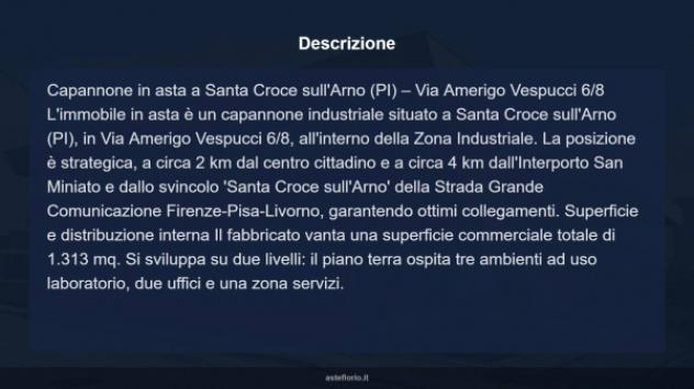 Immobile in asta di 1313 m² in vendita a Santa Croce sull'Arno - Foto 4