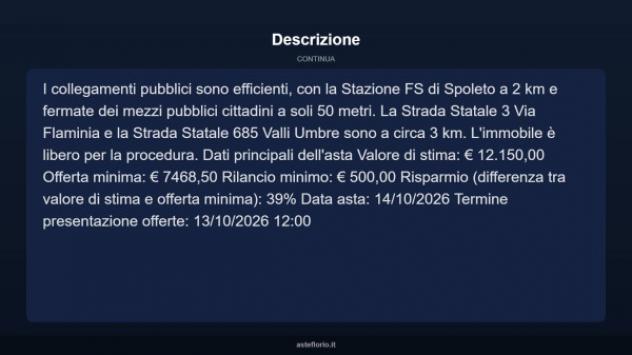 Immobile in asta di 27 m² in vendita a Spoleto - Foto 8
