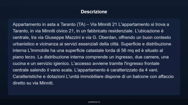 Immobile in asta di 56 m² in vendita a Taranto - Foto 3