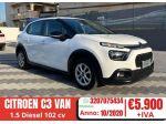 Citroen C3 1.5 Diesel 102 cv VAN 2 POSTI