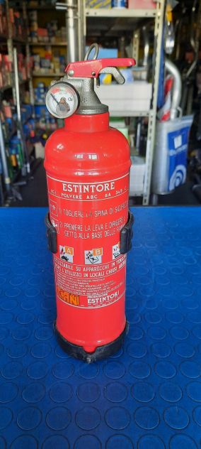 ESTINTORE PORTATILE A POLVERE DA 1 KG PER AUTO BARCA CAMPER CASA–DA RICARICARE