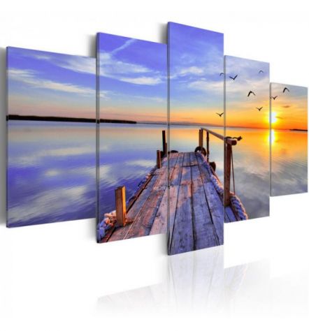 Quadro Pontile Sul Mare 100x50 E 200x100 ARREDALACASA