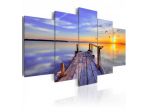 Quadro Pontile Sul Mare 100x50 E 200x100 ARREDALACASA