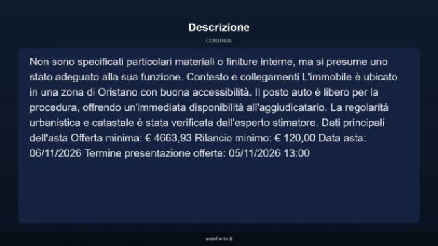 Immobile in asta di 15 m² in vendita a Oristano - Foto 3