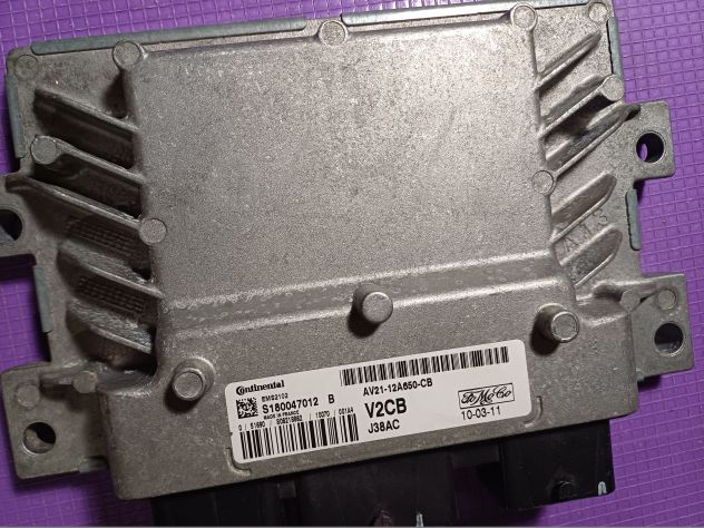 AV21-12A650-CB V2CB CENTRALINA MOTORE FORD FIESTA 6 1.2 60KW S180047012B EMS2102 - Foto 2