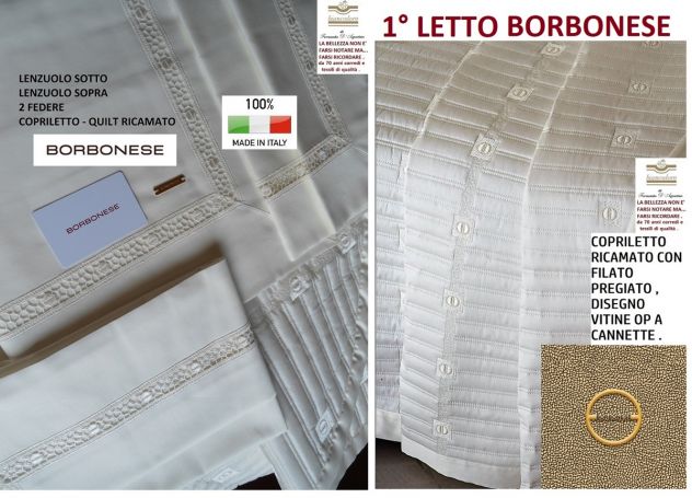 BORBONESE completo letto corredo , matrimonio , sposa . - Foto 10