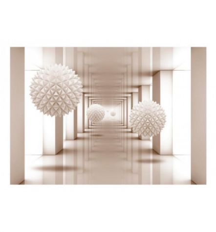 Fotomurale Adesivo Corridoio 3D E Sfere Arredalacasa - Foto 2