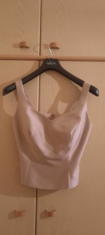 ABITO DONNA ELEGANTE DA CERIMONIA, ROSA NERO,100% SETA BRAND:M.COLETTE TAGLIA:46 - Foto 7