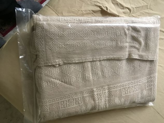 Coperta ad uncinetto filet matrimoniale - Foto 2