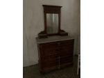 Comò d'epoca con piano in marmo e specchiera - Verbania