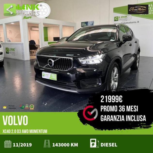 VOLVO XC40 2.0 d3 AWD MOMENTUM 36M-GARANZ rif. 23837077
