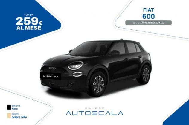 FIAT 600 Hybrid 110 CV DCT MHEV La Prima rif. 23506585