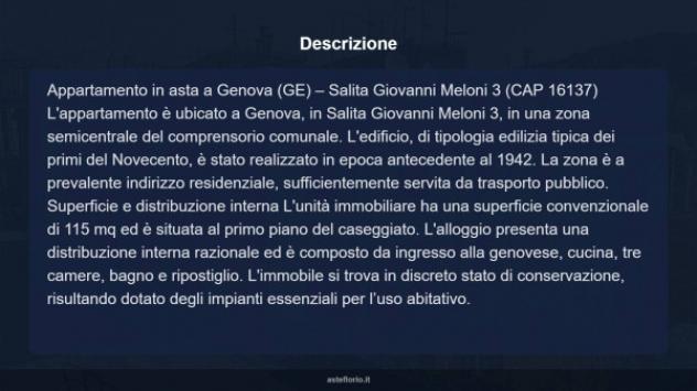 Immobile in asta di 115 m² con più di 5 locali in vendita a Genova - Foto 13