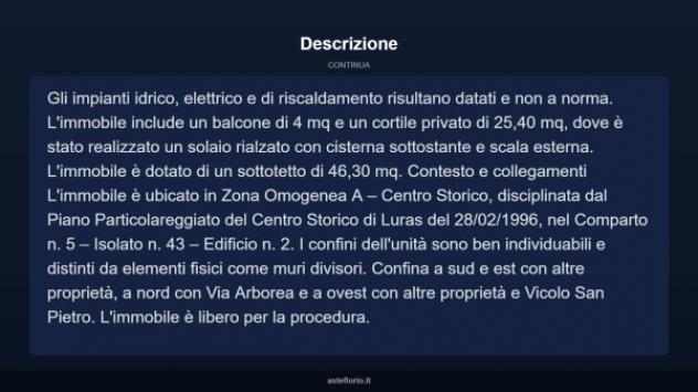 Immobile in asta di 162 m² con più di 5 locali in vendita a Luras - Foto 13
