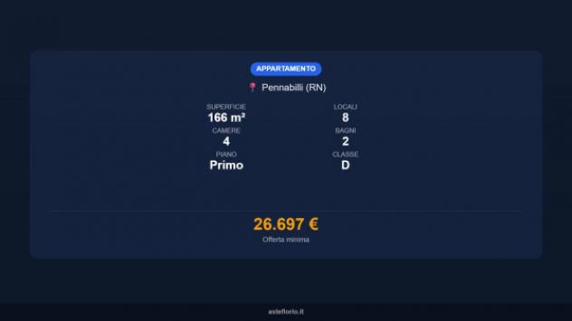 Immobile in asta di 166 m² con più di 5 locali in vendita a Pennabilli - Foto 16