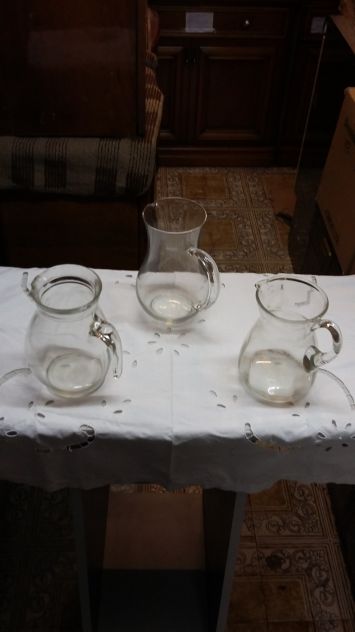 3 Caraffe da vino in vetro - Vintage - Foto 2