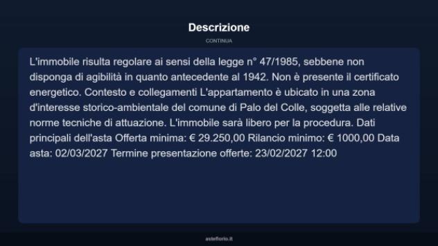 Immobile in asta di 83 m² in vendita a Palo del Colle - Foto 6