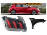 Peugeot 208 musata ossatura radiatore freni fanale assetto 2020-24