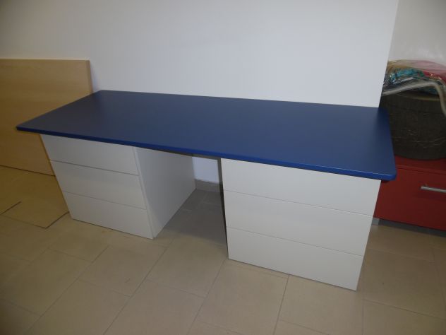 1 RIPIANO PER SCRIVANIA/TAVOLO IN OTTIME CONDIZIONI,ROBUSTO,IN LEGNO,PER CASA/UF - Foto 7