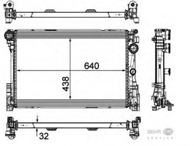 Mercedes Classe C cofano parafango frontale kit airbag 10>12 - Foto 10