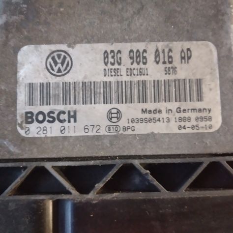 Centralina motore Volkswagen Golf 5 2.0 TDI (BKD) codice 0281011672 - Foto 4