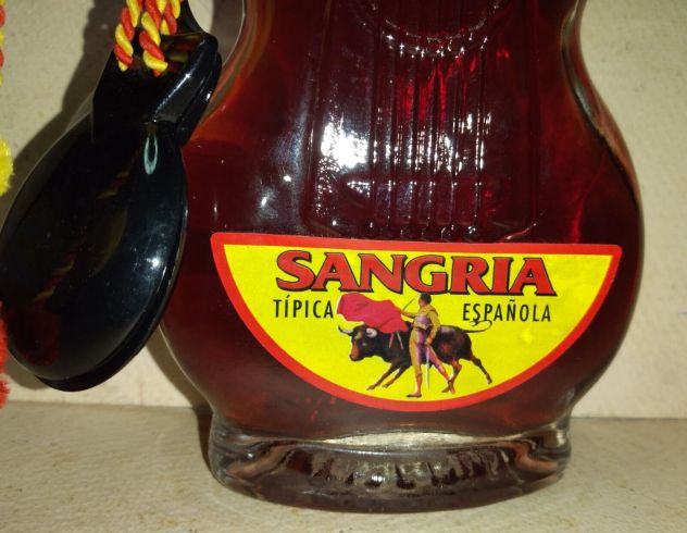 BOTTIGLIA DI SANGRIA DA COLLEZIONE ORIGINALE SPAGNA VINTAGE ANNI 70 - Foto 2