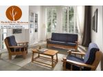 Mobili Rustici Divani in Legno Prezzi Fabbrica: Salotto Completo cod 003 AFFARE