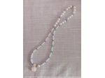 Collana di perle con rosa