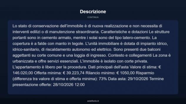 Immobile in asta di 224 m² con più di 5 locali in vendita a Luzzi - Foto 5