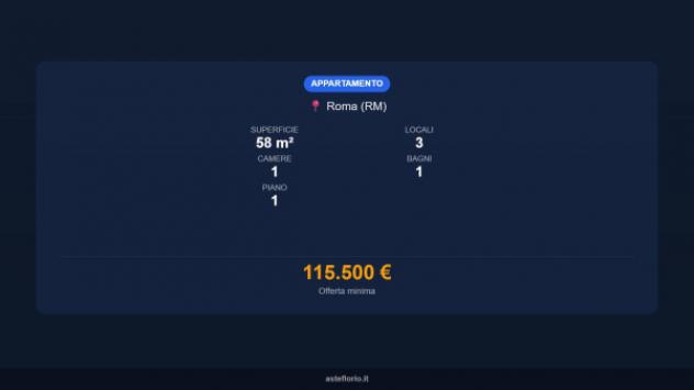 Immobile in asta di 58 m², box auto in vendita a Roma - Foto 16