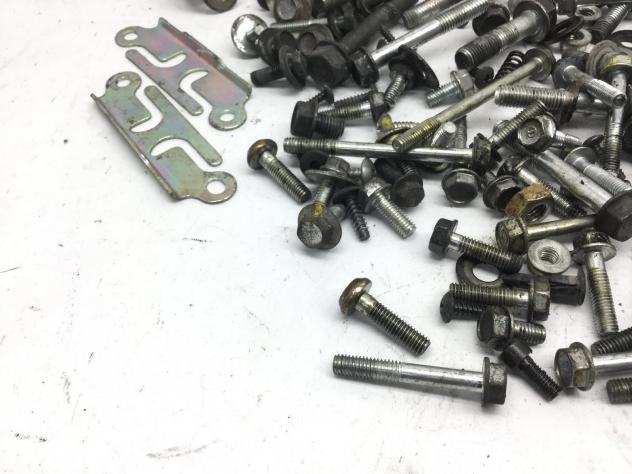 4 Bulloni Per Telaio Targa Moto – Nero, Viti Universali In Metallo Per Targa, Kit Di Ricambio