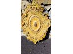 Antico Rosone Ovale in Gesso Decorato – Parete / Sovraporta Stile Barocco