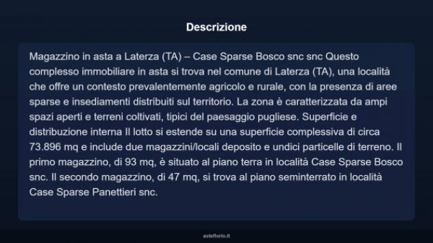 Immobile in asta di 21391 m² in vendita a Laterza - Foto 6