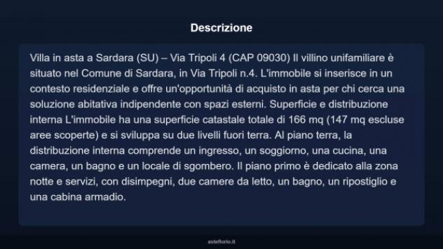 Immobile in asta di 166 m² con più di 5 locali in vendita a Sardara - Foto 5