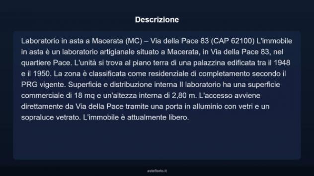 Immobile in asta di 18 m² in vendita a Macerata - Foto 4