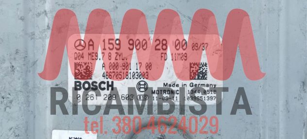 A1599002800 Mercedes SLS AMG centralina motore Bosch 0261209603