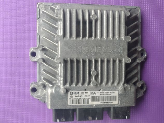 Centralina motore Citroen Peugeot Siemens 5WS40110C-T SW9653447480 SID 804 (5)