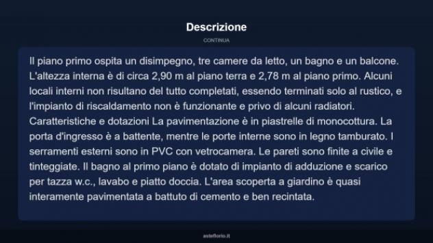 Immobile in asta di 242 m² con più di 5 locali e box auto in vendita a Fombio - Foto 12