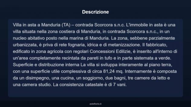 Immobile in asta di 81 m² in vendita a Manduria - Foto 17
