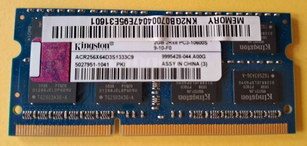 4GB RAM notebook DDR3  2GB x 2 - Foto 3