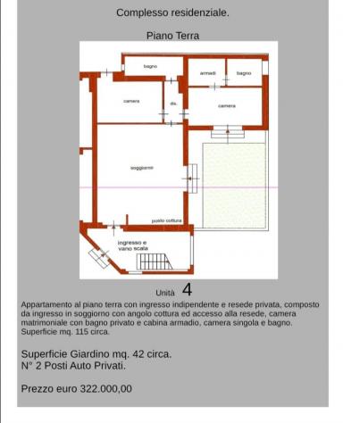 Appartamento in vendita a Lunata - Capannori 75 mq Rif: 1326140 - Foto 4