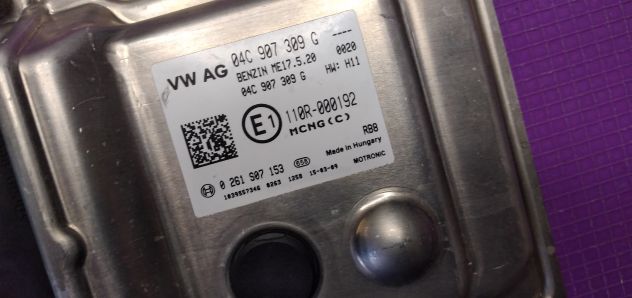 ECU WOLK BOSCH ME17.5.20 0261S07153 W AG 04C 907 309 G - Foto 3