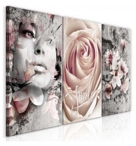 Quadro Ragazza Con I Fiori - ARREDALACASA